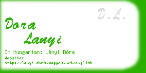 dora lanyi business card