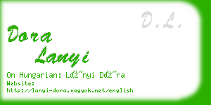 dora lanyi business card